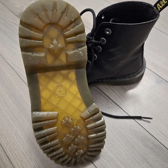 Dr. Martens Black Combat Boots - Picture 2 of 5